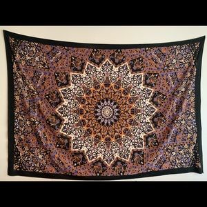 Tapestry with purple and gold tones. Great condition.